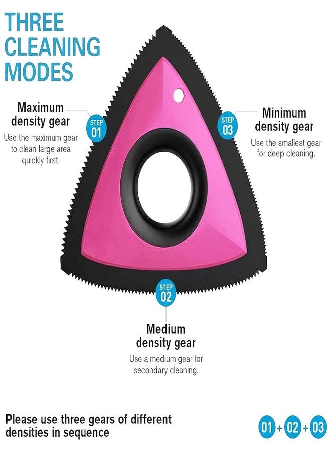 Stadash Triangle Pet Hair Remover - Heavy-Duty Fur Scraper for Carpet, Couch, Car Seats & Clothes (Multi-Color) - Image 2